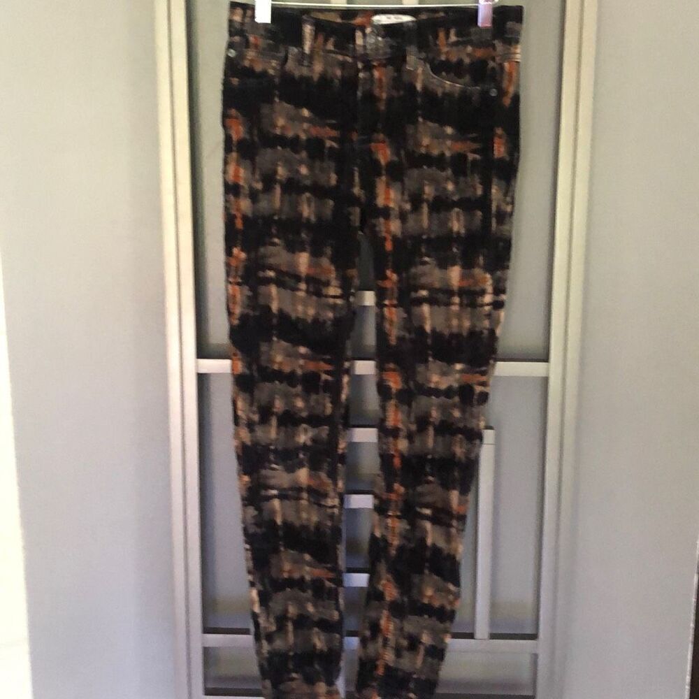 Free People Tie dye stretch velvet skinny pants, jeans, size 26